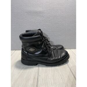 Harley-Davidson Motorcycle Boots Mens 13 Black D91005 Lace Up